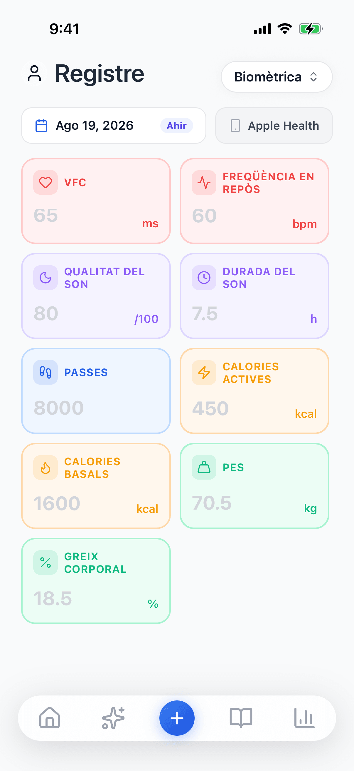 Captura — Registre biomètric