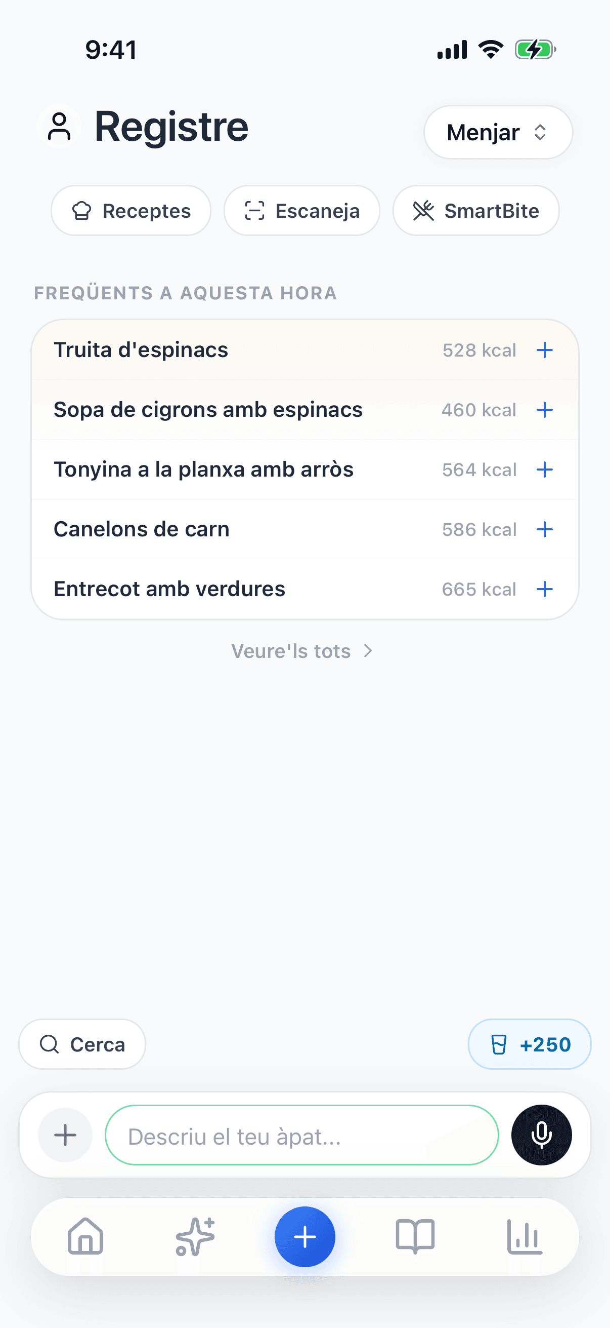Captura — Registre d'àpats