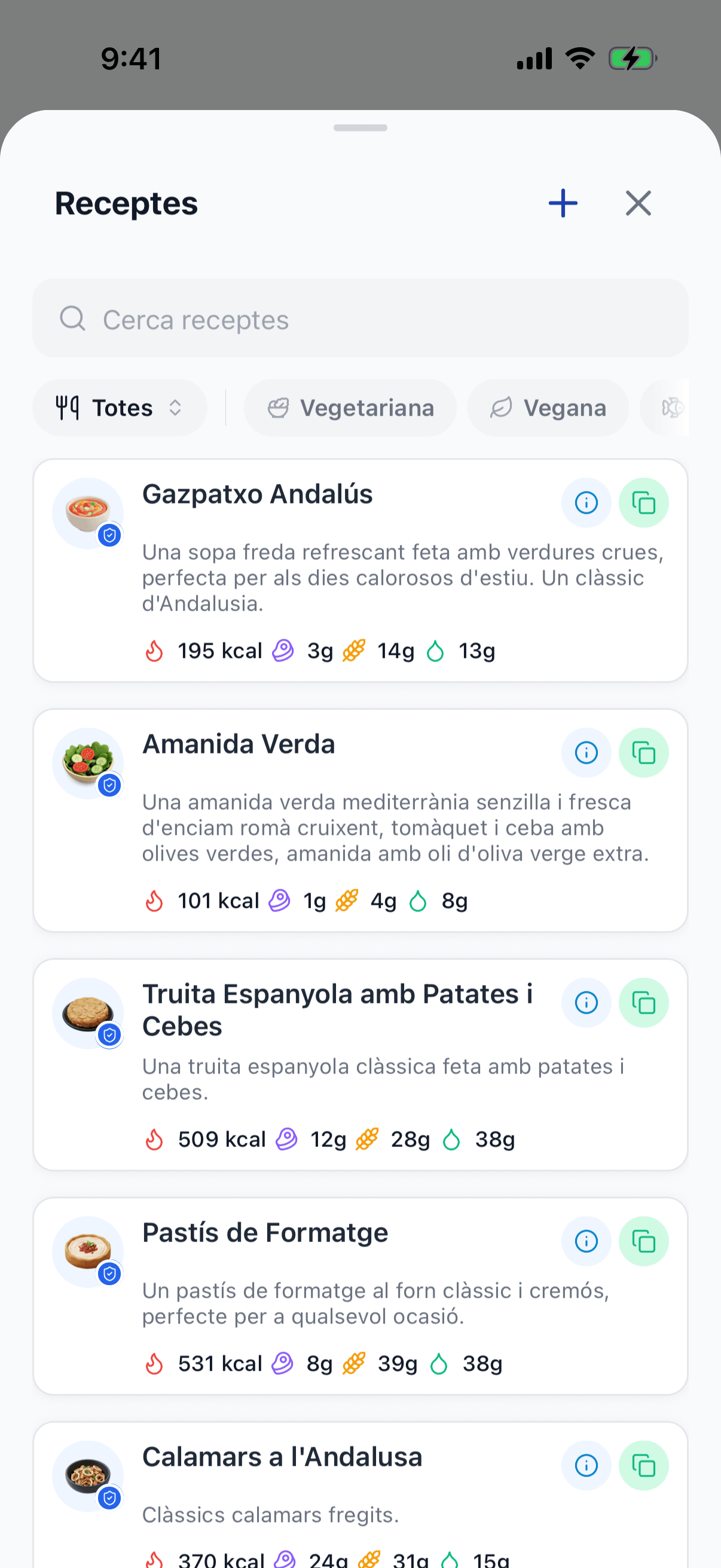 Captura — Biblioteca de receptes