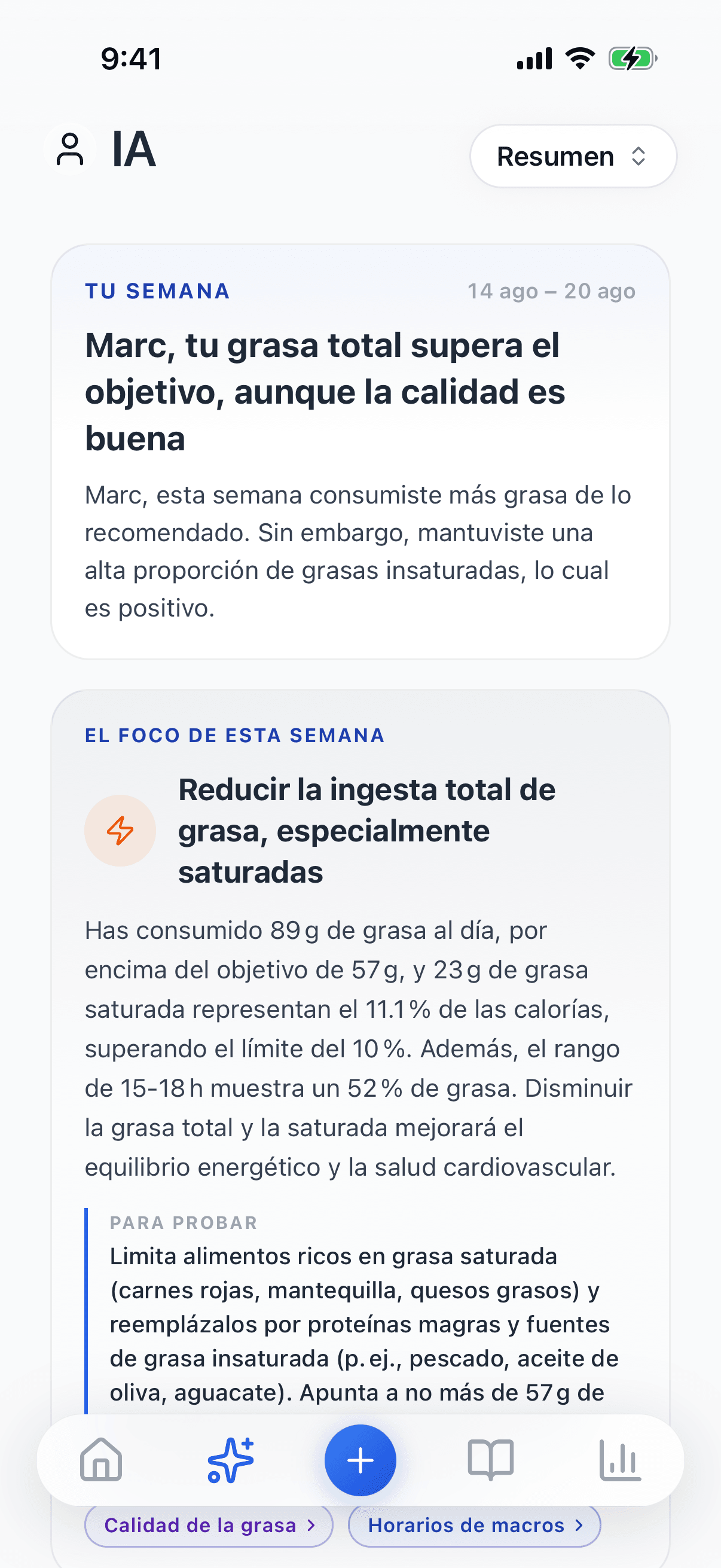 Captura — Insights de IA