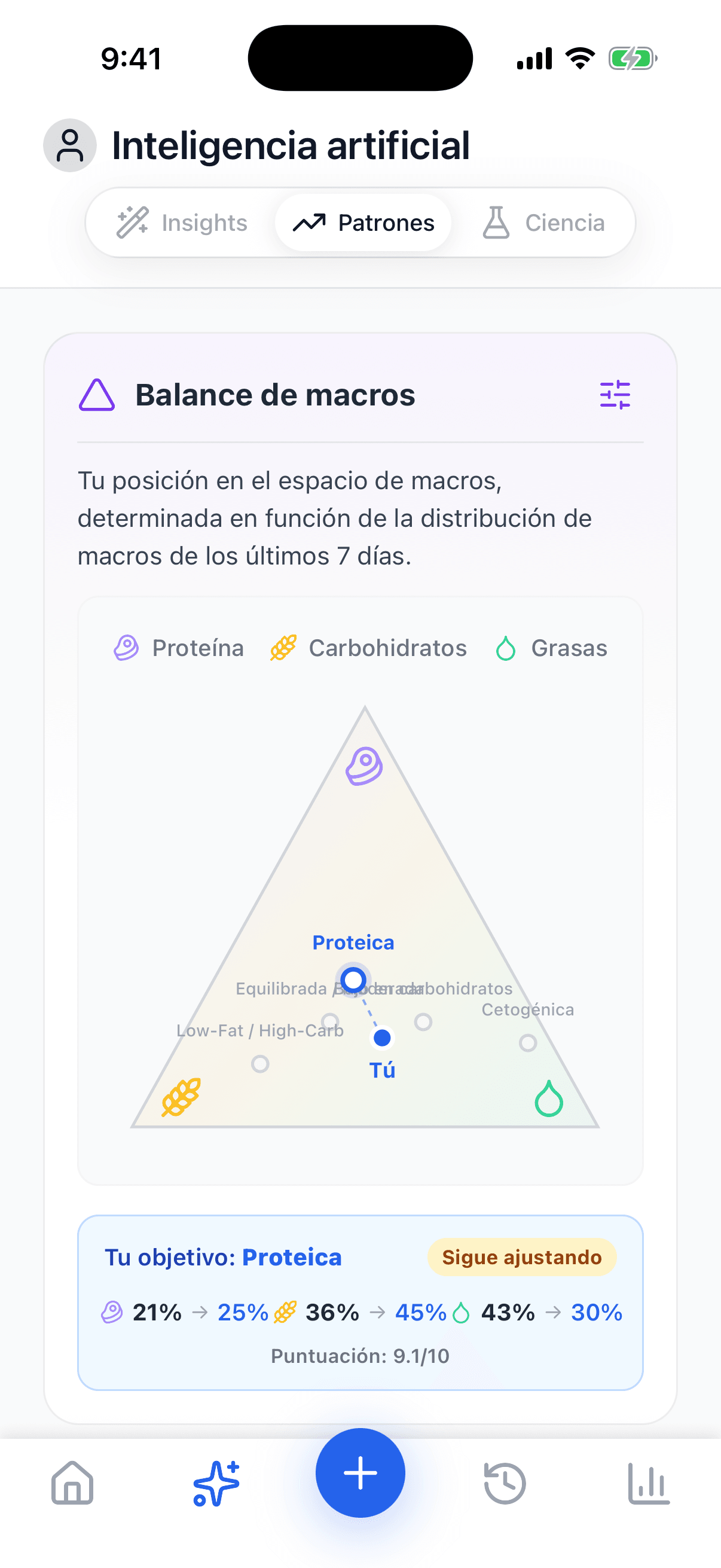 Screenshot — Macro balance